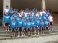 Foto de grupo a la llegada a la Residencia